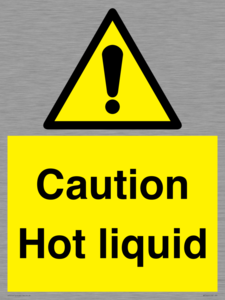 Caution Hot liquid
